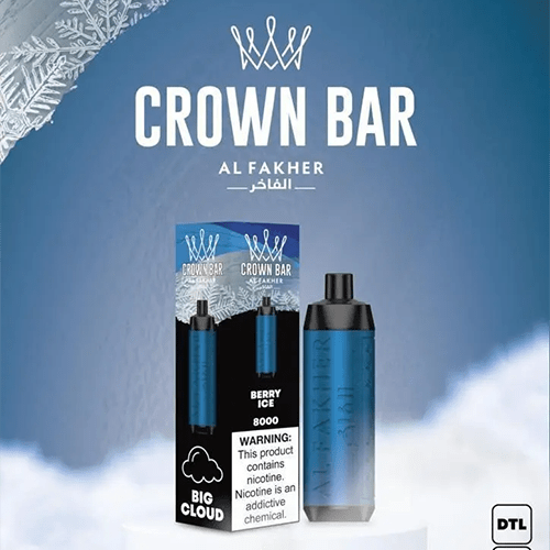 ALFAKHER CROWN BAR BERRY ICE - 8000 PUFFS — image 1