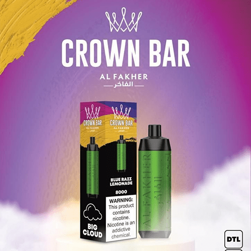 ALFAKHER CROWN BAR BLUE RAZZ LEMONADE - 8000 PUFFS — image 1