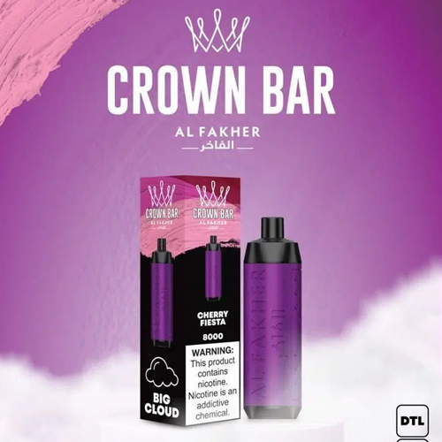 ALFAKHER CROWN BAR- CHERRY FIESTA - 8000 PUFFS | IGET Australia — image 1