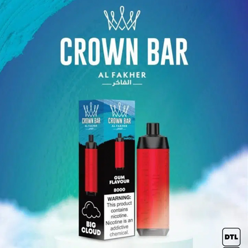 ALFAKHER CROWN BAR GUM FLAVOUR - 8000 PUFFS — image 1