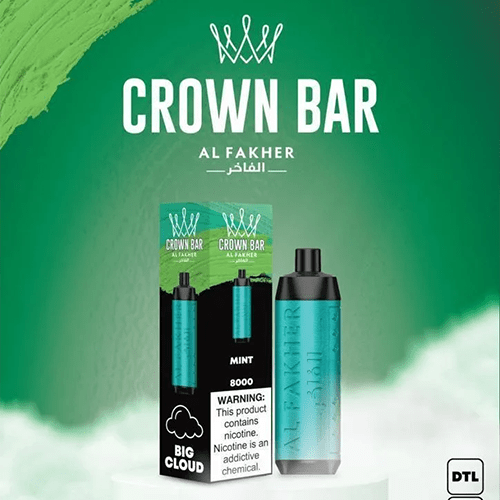 ALFAKHER CROWN BAR MINT - 8000 PUFFS — image 1