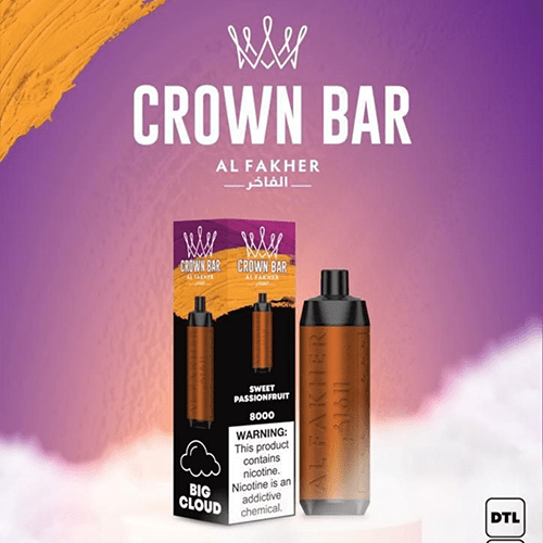 ALFAKHER CROWN BAR SWEET PASSIONFRUIT - 8000 PUFFS — image 1