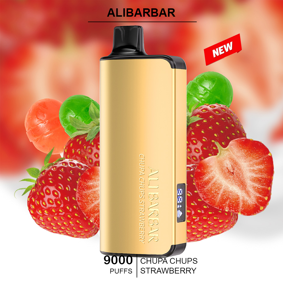 ALIBARBAR INGOT - CHUPA CHUPS STRAWBERRY – 9000 PUFFS — image 1