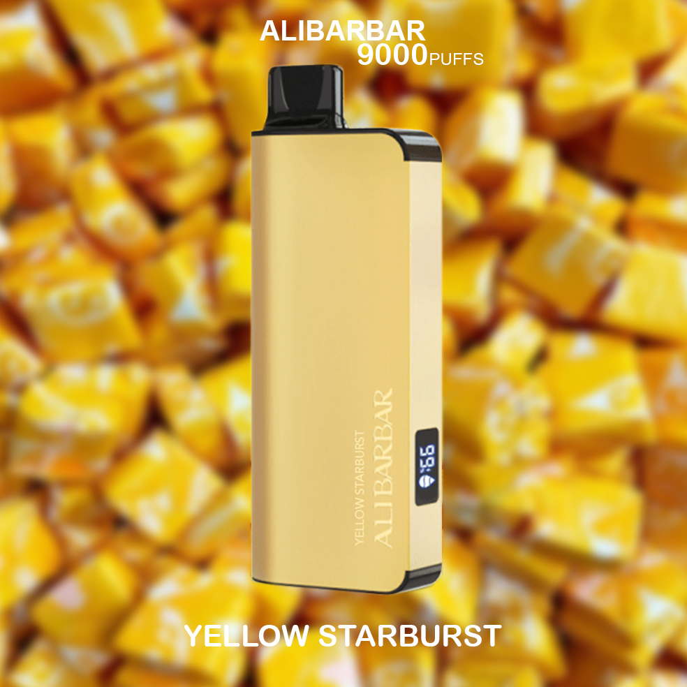 ALIBARBAR INGOT YELLOW STARBURST - 9000 PUFFS — image 1