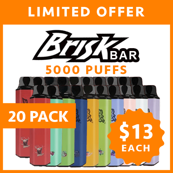 BRISK BAR – 5000 PUFFS – 20 PACK — image 1
