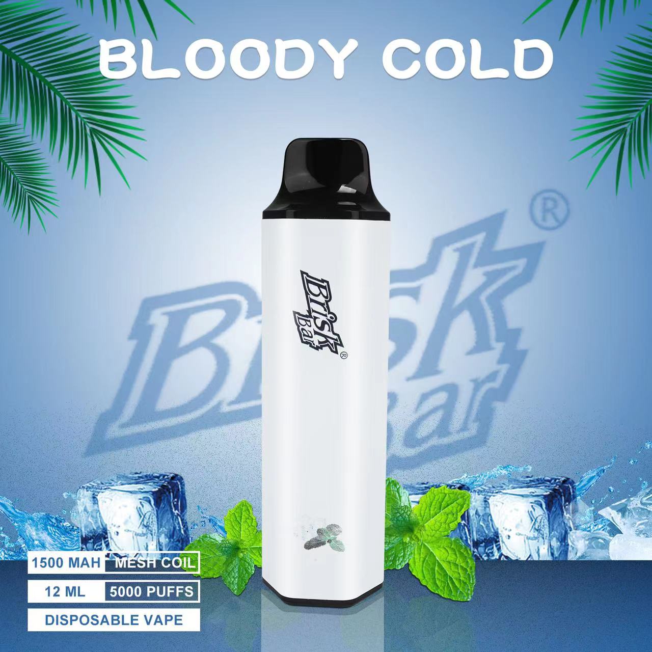 BRISK BAR BLOODY COLD – 5000 PUFFS — image 1