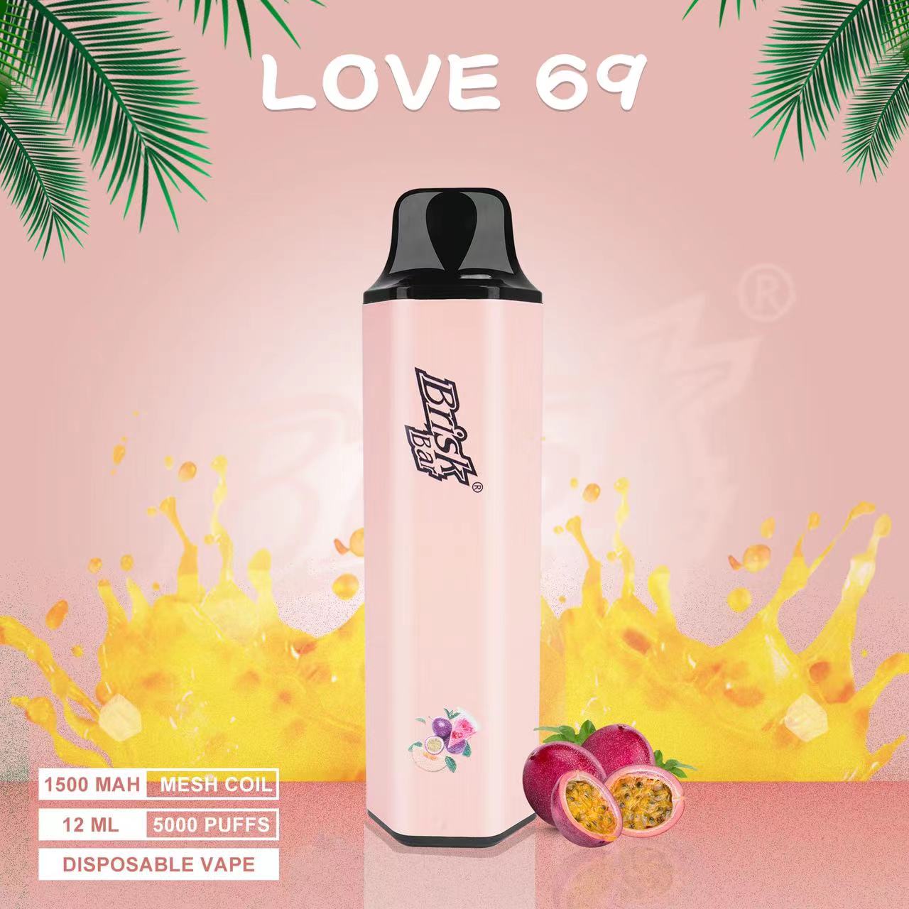 BRISK BAR LOVE 69 – 5000 PUFFS — image 1