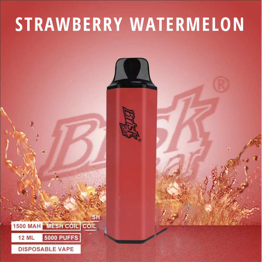 BRISK BAR STRAWBERRY WATERMELON – 5000 PUFFS — image 1