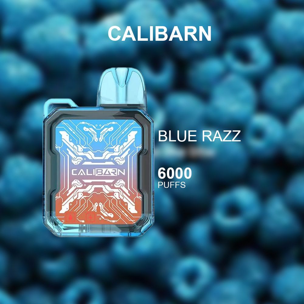 CALIBARN BLUE RAZZ - 6000 PUFFS — image 1