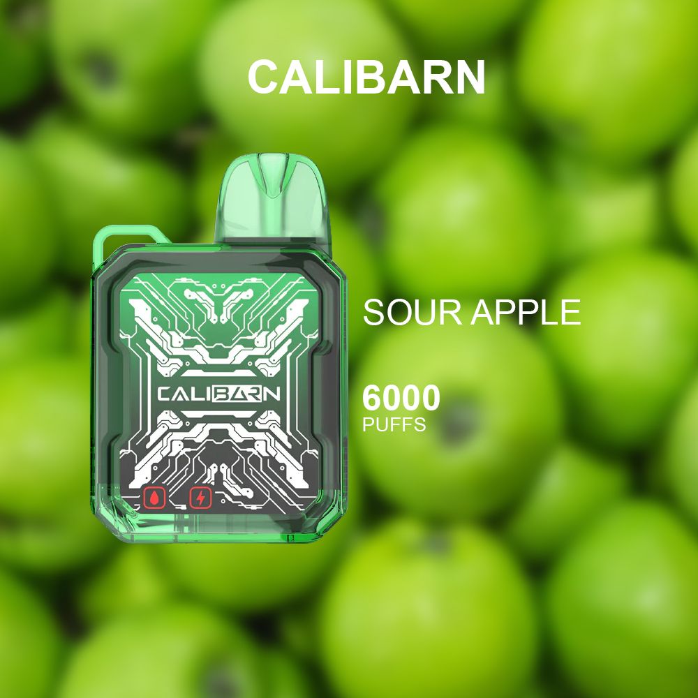 CALIBARN SOUR APPLE - 6000 PUFFS — image 1