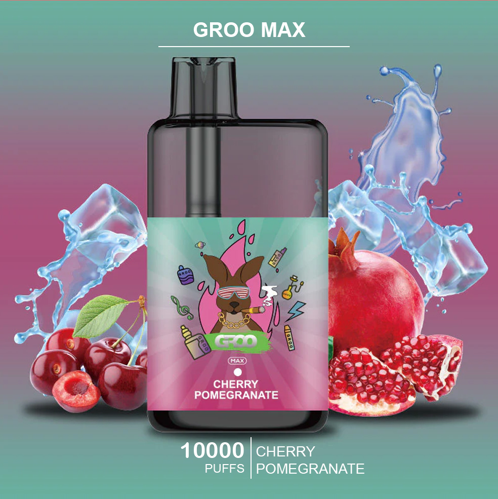 GROO MAX -CHERRY POMEGRANATE- 10000 PUFFS — image 1