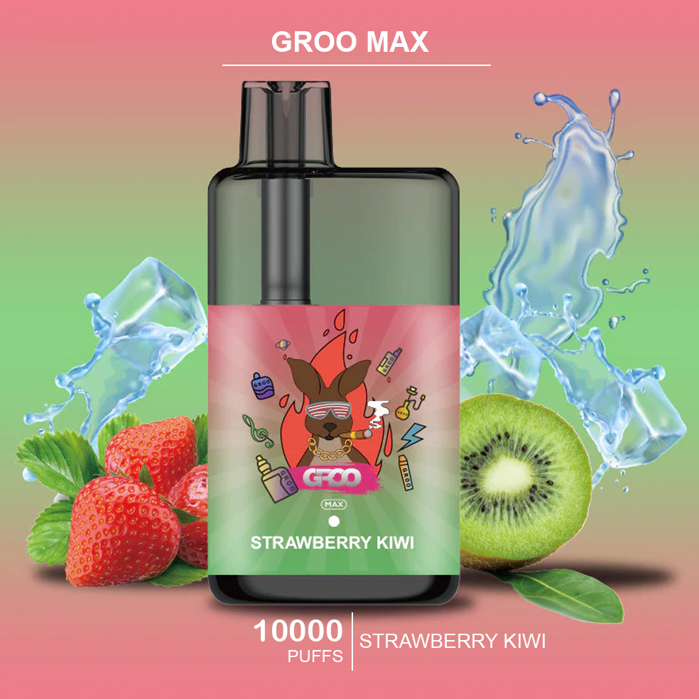 GROO MAX - STRAWBERRY KIWI - 10000 PUFFS — image 1
