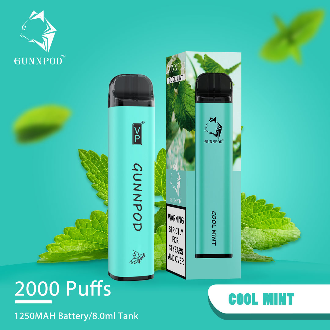GUNNPOD COOL MINT – 2000 PUFFS — image 1