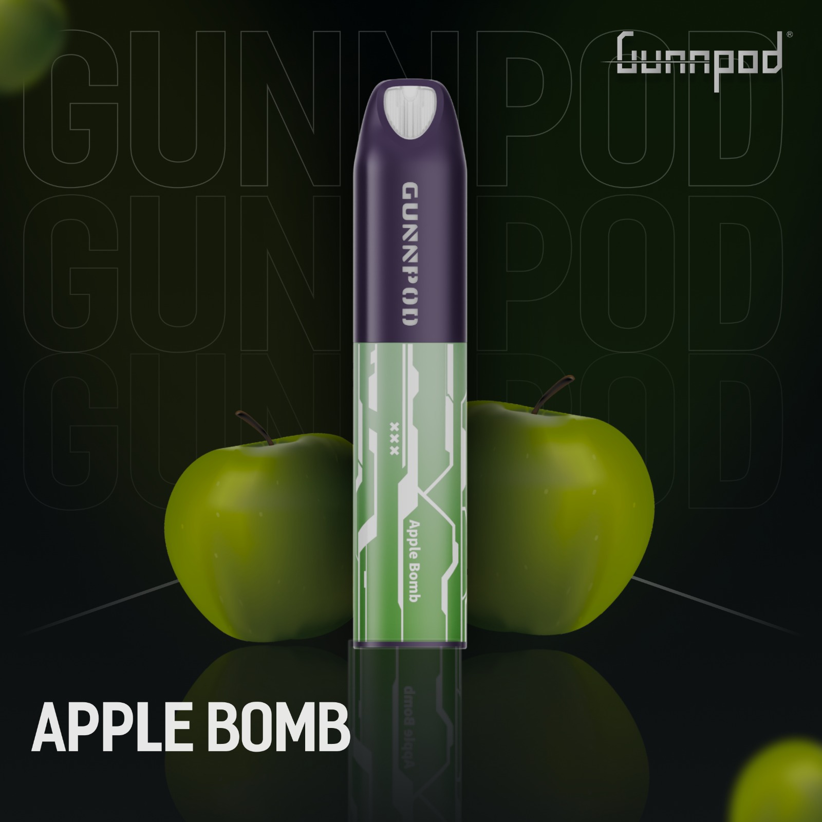 GUNNPOD LUME APPLE BOMB - 5000 PUFFS — image 1