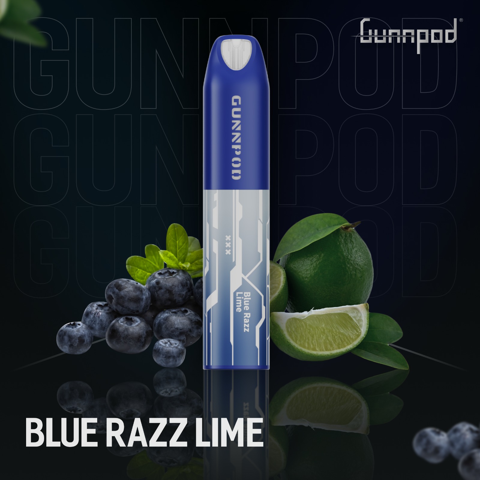 GUNNPOD LUME BLUEBERRY RAZZ LIME - 5000 PUFFS — image 1