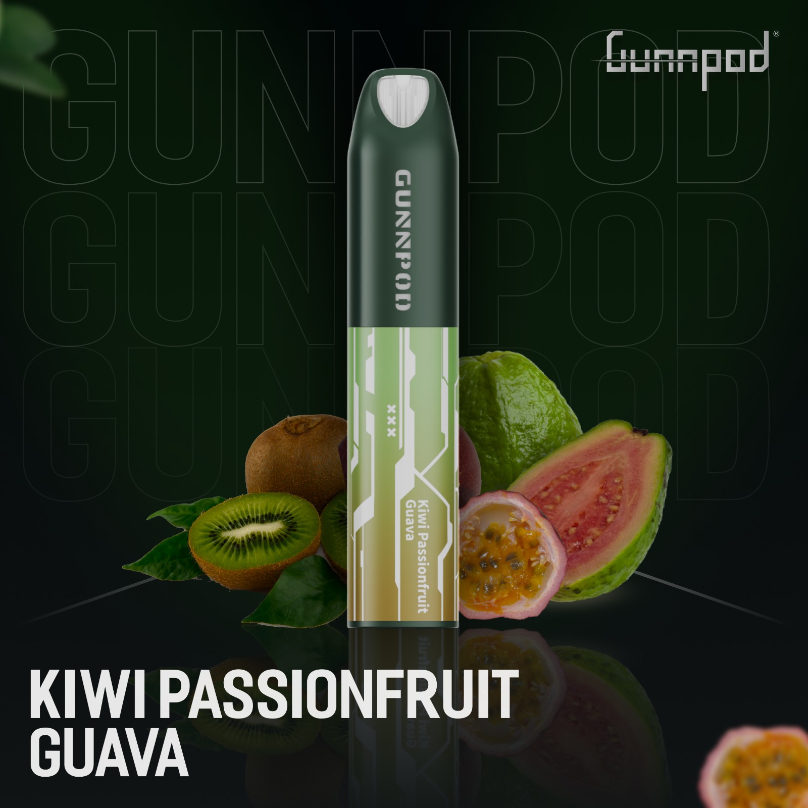 GUNNPOD LUME KIWI PASSIONFRUIT GUAVA ICE - 5000 PUFFS — image 1