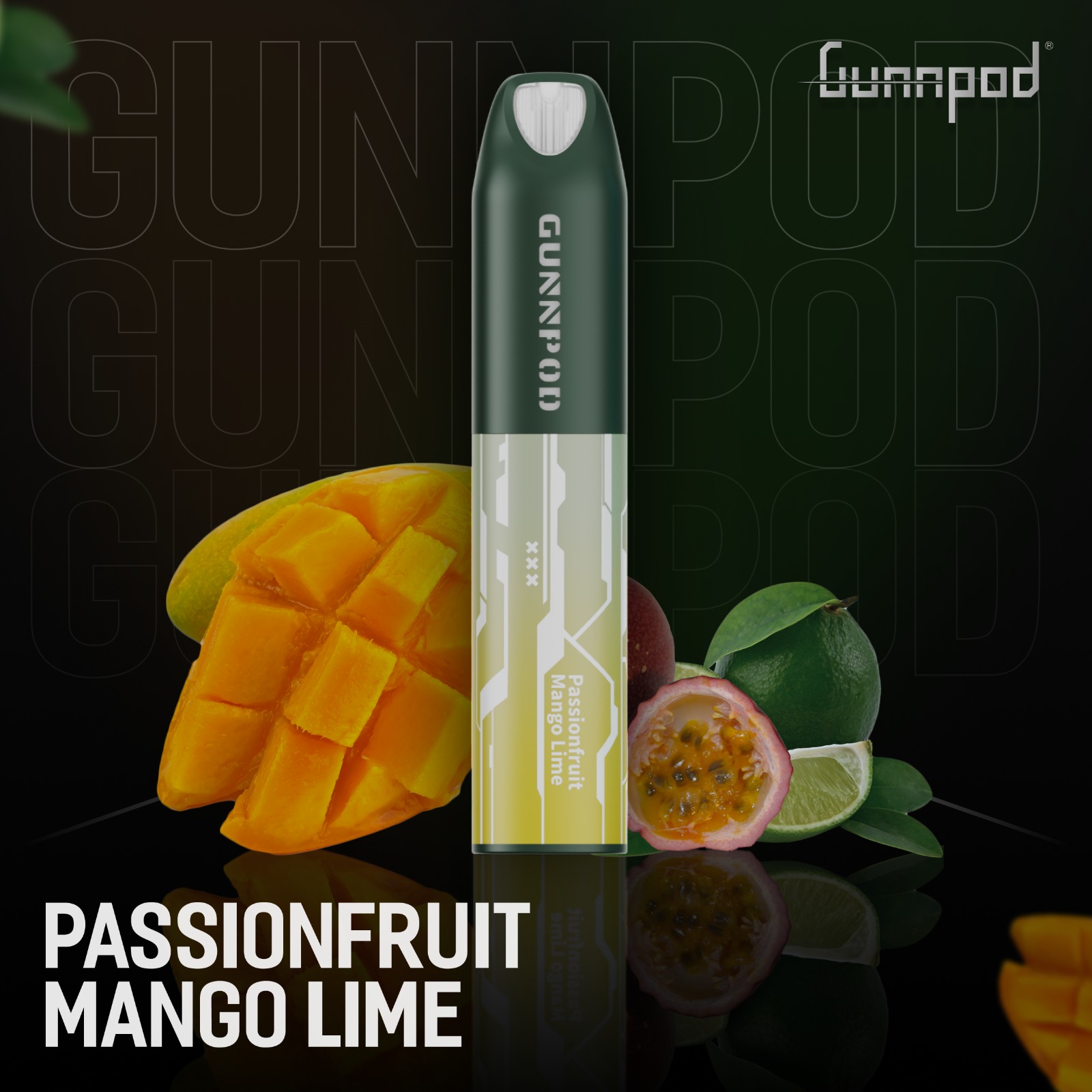 GUNNPOD LUME PASSIONFRUIT MANGO LIME - 5000 PUFFS — image 1