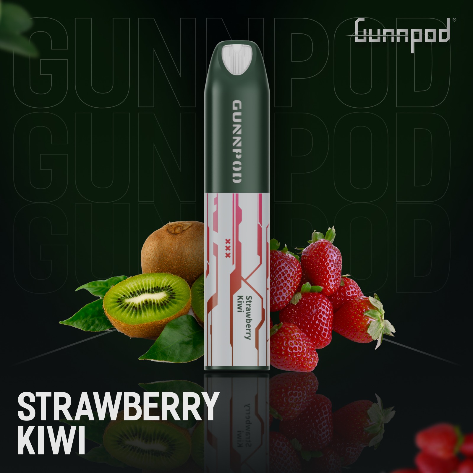 GUNNPOD LUME STRAWBERRY KIWI - 5000 PUFFS — image 1