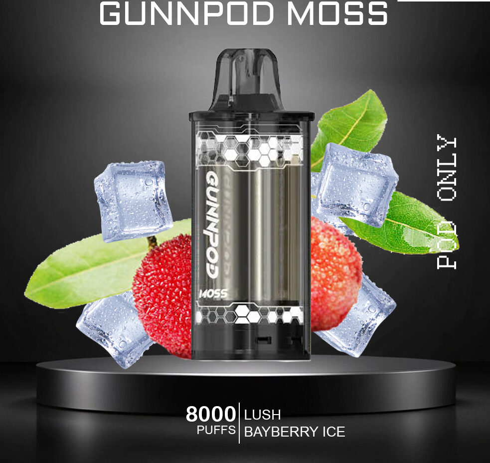 GUNNPOD MOSS - LUSH BAYBERRY ICE - 8000 PUFFS - POD ONLY — image 1