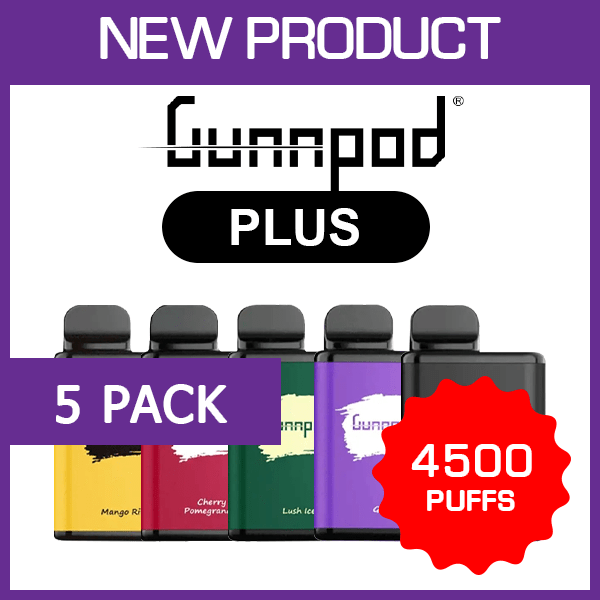 GUNNPOD PLUS – 4500 PUFFS – 5 PACK — image 1