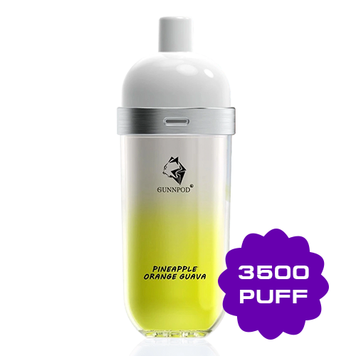 GUNNPOD WAVE PINEAPPLE ORANGE GUAVA – 3500 PUFFS — image 1