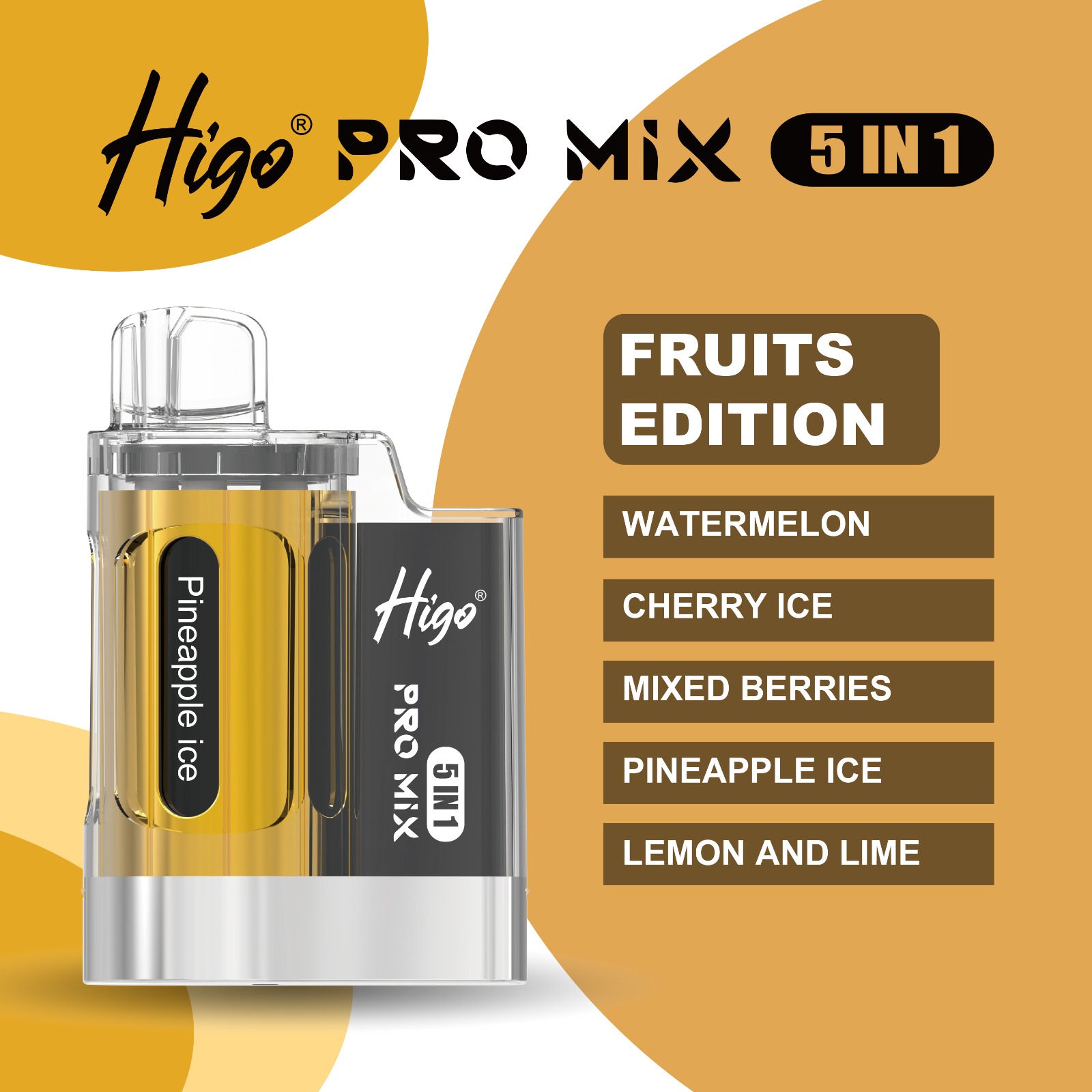 Higo PRO MIX 5 IN 1 - FRUIT EDITION - 6000 PUFFS — image 1
