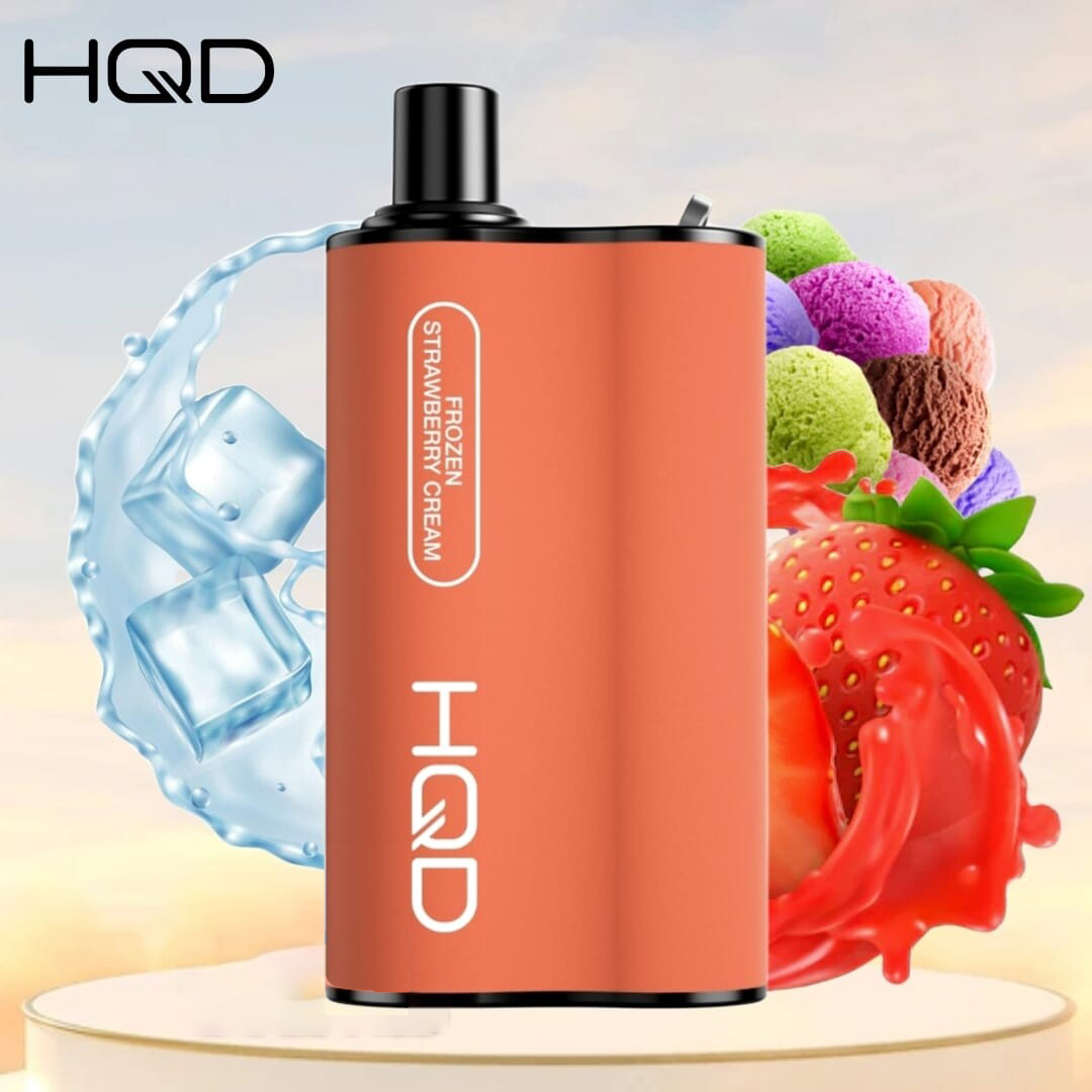HQD BOX FROZEN STRAWBERRY CREAM – 4000 PUFFS — image 1