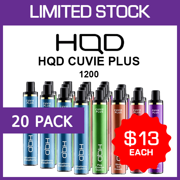 HQD CUVIE PLUS – 1200 PUFFS – 20 PACK — image 1