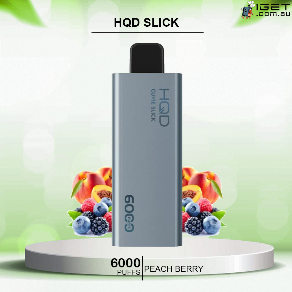 HQD SLICK PEACH BERRY - 6000 PUFFS — image 1