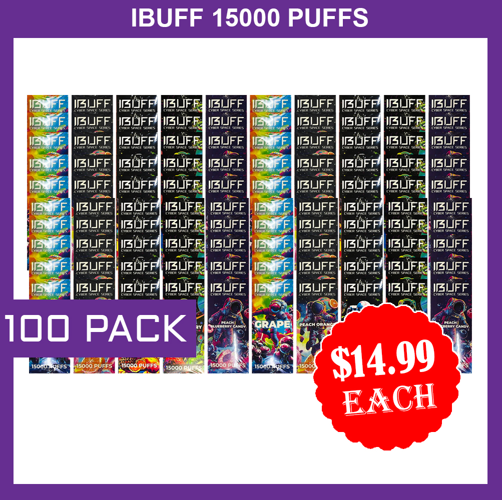 IBUFF SHISHA 15000 PUFFS - 100 PACK — image 1