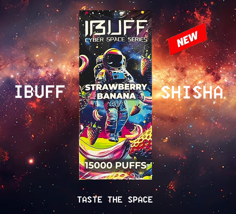 IBUFF SHISHA - STRAWBERRY BANANA - 15000 PUFFS — image 1