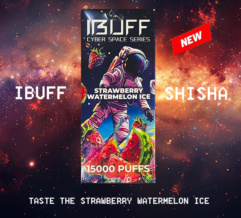 IBUFF SHISHA - STRAWBERRY WATERMELON ICE - 15000 PUFFS — image 1