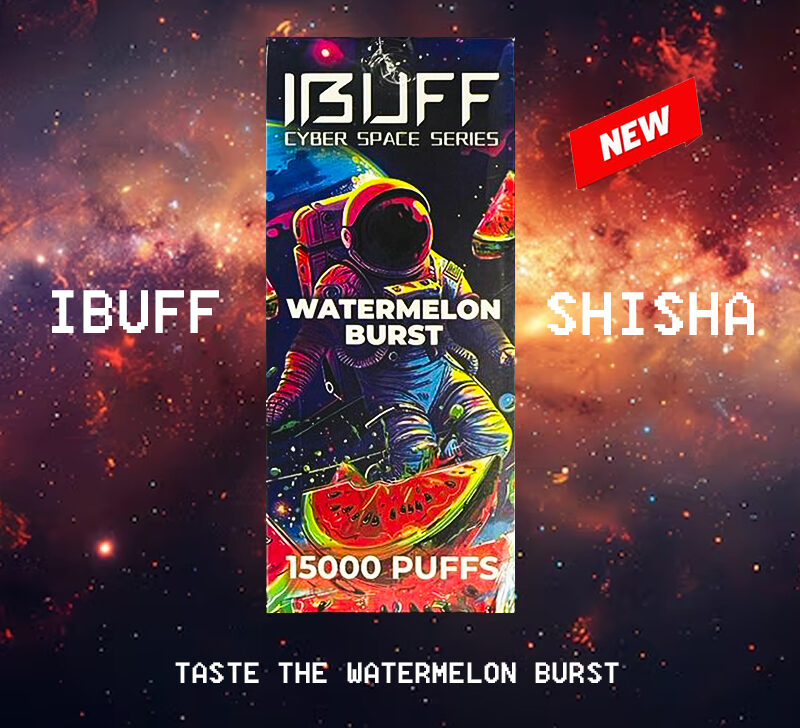 IBUFF SHISHA - WATERMELON BURST - 15000 PUFFS — image 1