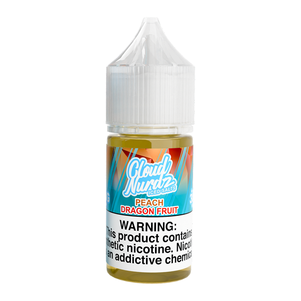 Iced Peach Dragon Fruit Cloud Nurdz Salts — image 1