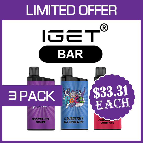 IGET BAR – 3500 PUFFS – 3 PACK — image 1