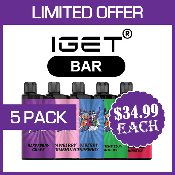 IGET BAR – 3500 PUFFS – 5 PACK — image 1