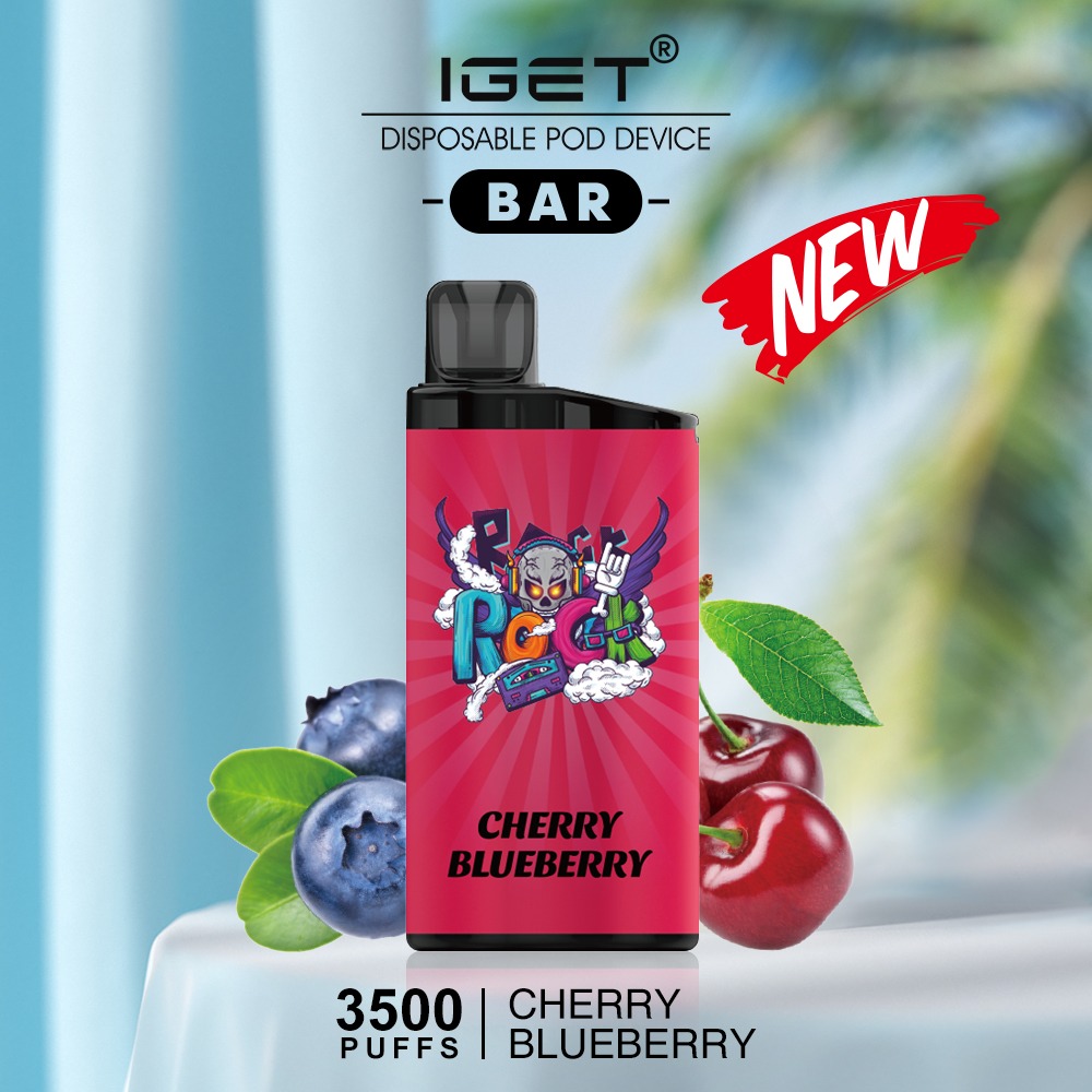 IGET BAR CHERRY BLUEBERRY – 3500 PUFFS — image 1