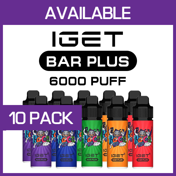 IGET BAR PLUS KIT – 6000 PUFFS – 10 PACK — image 1