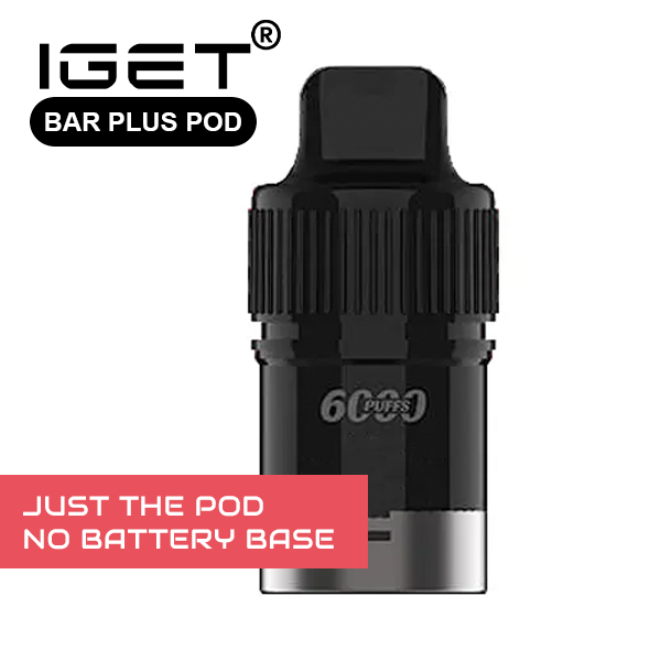 IGET BAR PLUS – POD ONLY – RASPBERRY BERRY – 6000 PUFFS (No Battery Base) — image 1