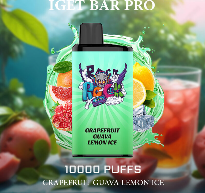 IGET BAR PRO - GRAPEFRUIT GUAVA LEMON ICE - 10000 PUFFS — image 1