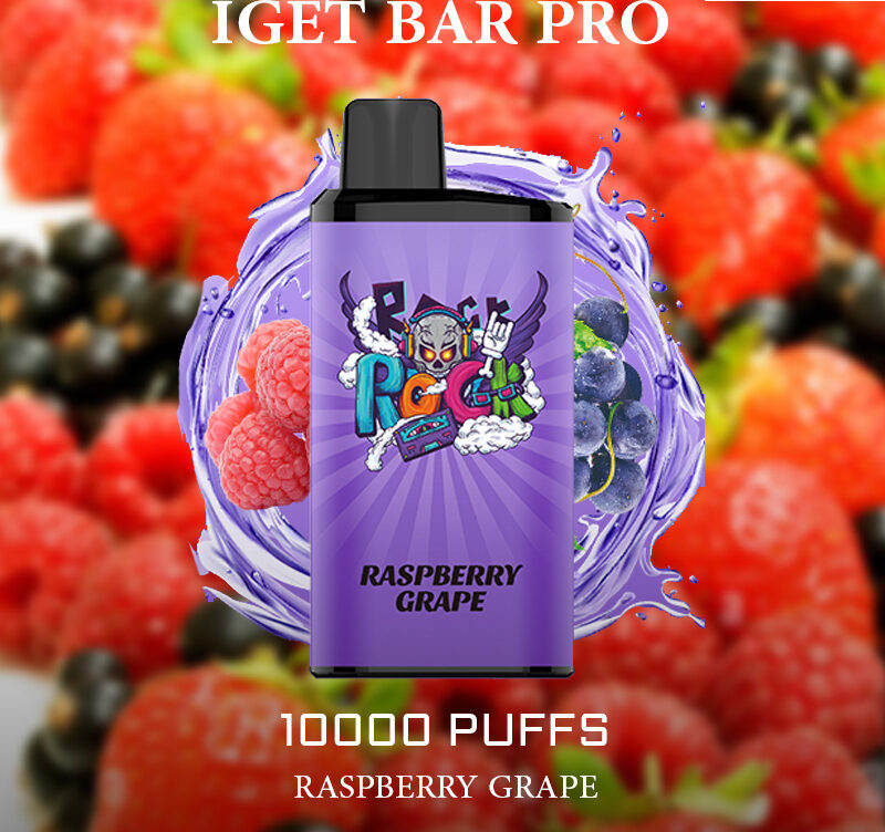 IGET BAR PRO - RASPBERRY GRAPE - 10000 PUFFS — image 1