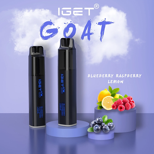 IGET GOAT BLUEBERRY RASPBERRY LEMON – 5000 PUFFS — image 1