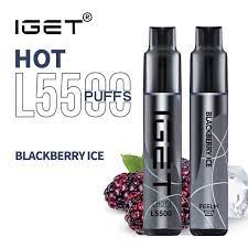 IGET HOT BLACKBERRY – 5500 PUFFS — image 1