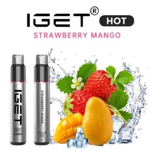 IGET HOT STRAWBERRY MANGO – 5500 PUFFS — image 1
