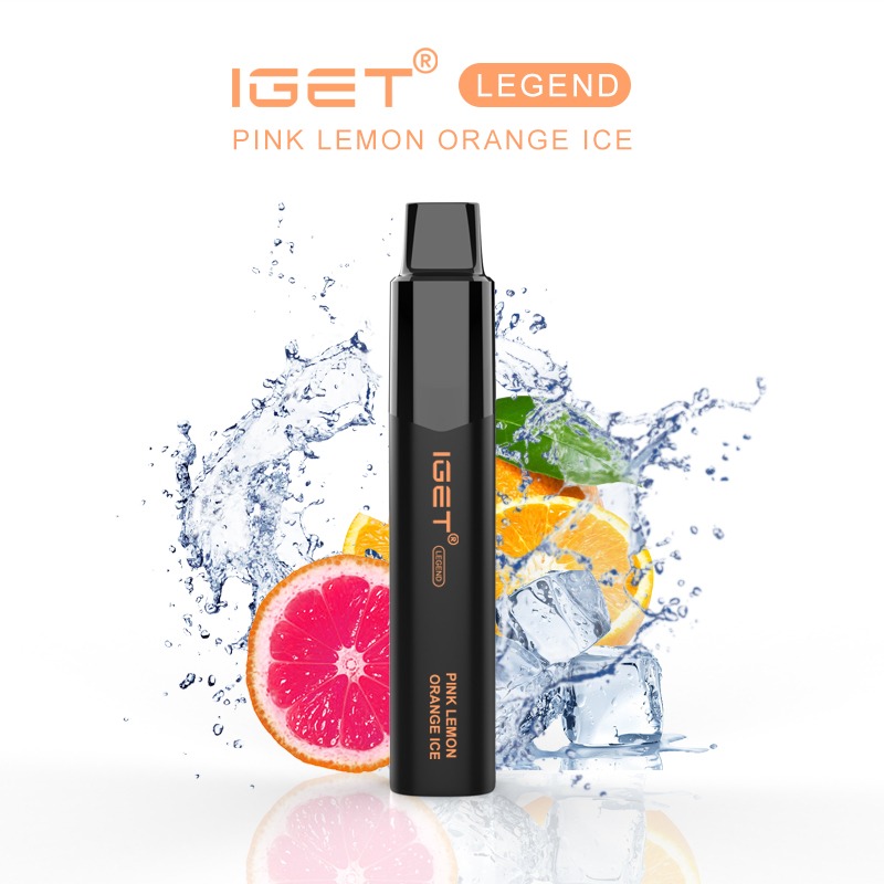 IGET LEGEND PINK LEMON ORANGE ICE – 4000 PUFFS | IGET Australia — image 1