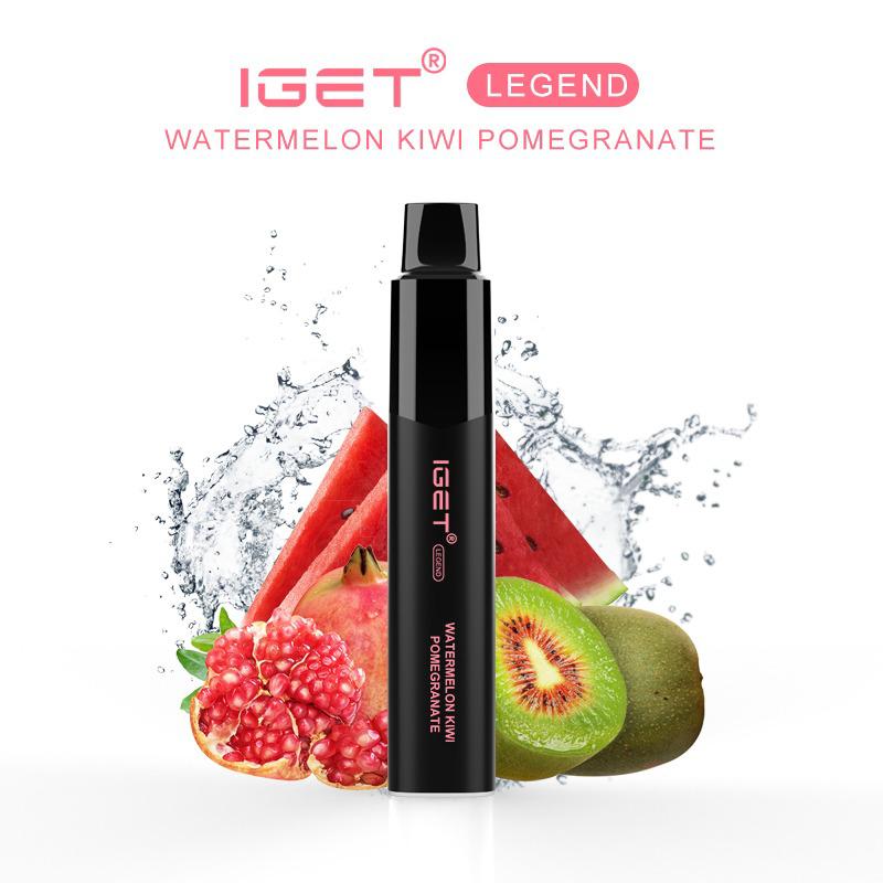 IGET LEGEND WATERMELON KIWI POMEGRANATE – 4000 PUFFS | IGET Australia — image 1