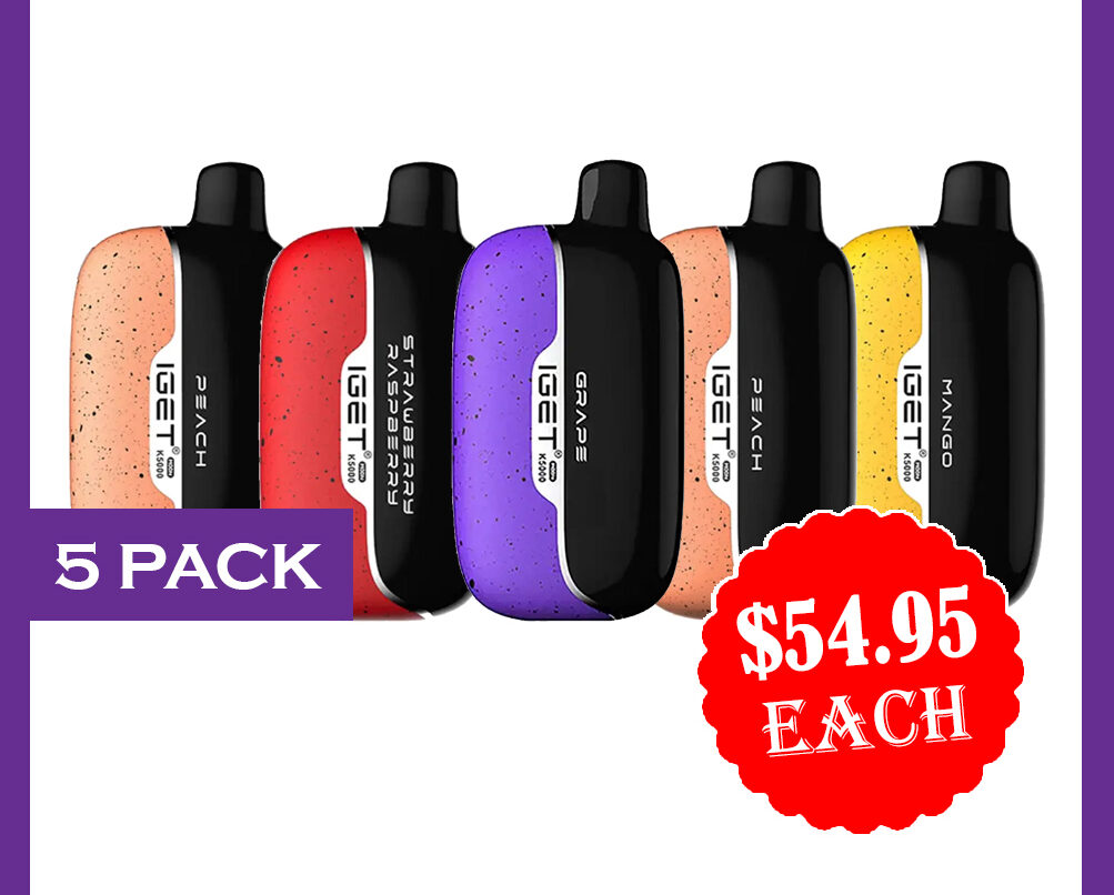 IGET MOON 5000 PUFFS - 5 PACK — image 1