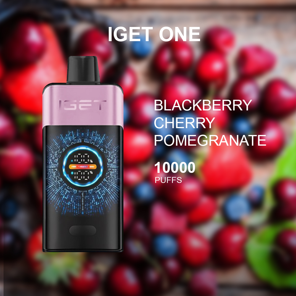 IGET ONE BLACKBERRY CHERRY POMEGRANATE - 12000 PUFFS — image 1