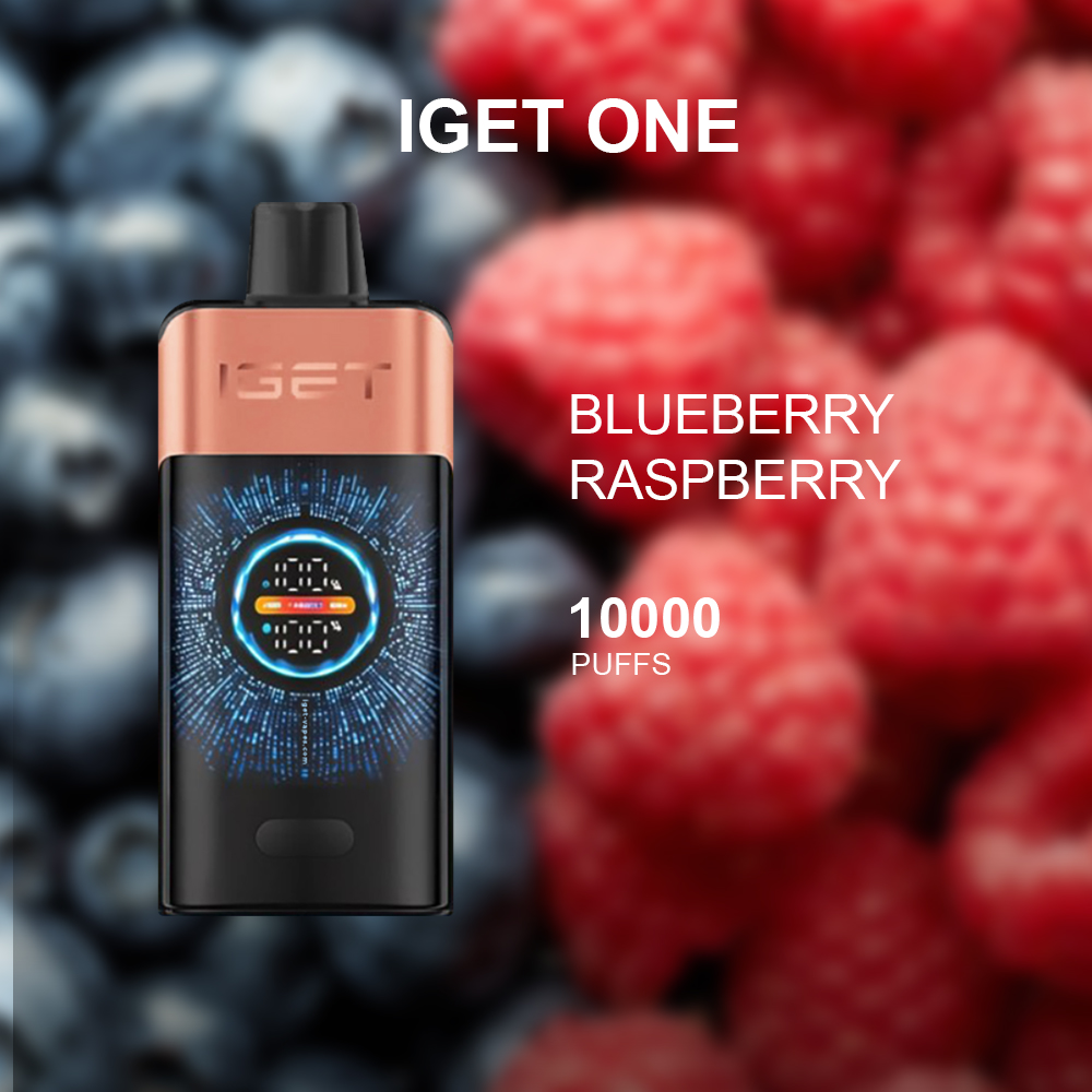 IGET ONE BLUEBERRY RASPBERRY - 12000 PUFFS | IGET Australia — image 1