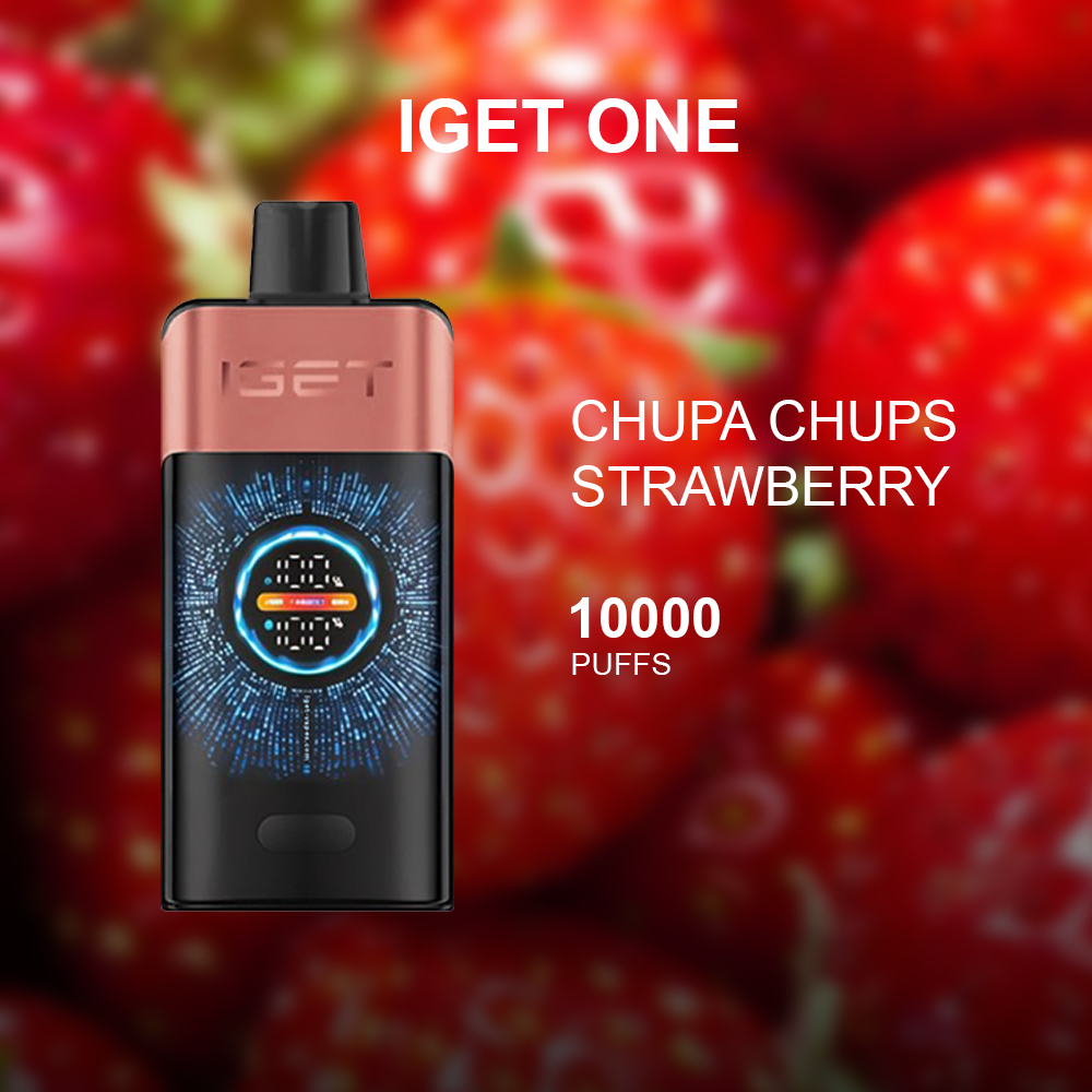 IGET ONE CHUPA CHUPS STRAWBERRY - 12000 PUFFS — image 1